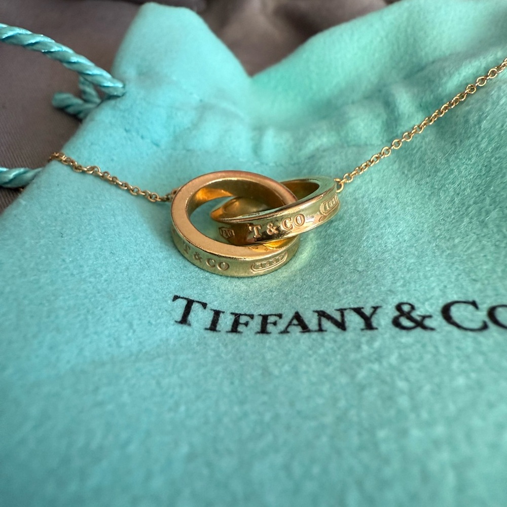 Tiffany & Co. 18K Gold Interlocking Circles Necklace